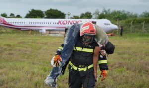 Latihan Penanggulangan Keadaan Darurat di Bandara Internasional Lombok